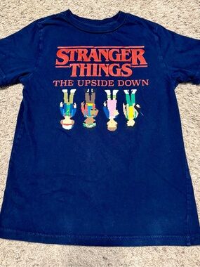 Stranger Things Netflix Upside Down Graphic Tee Kids 6–7